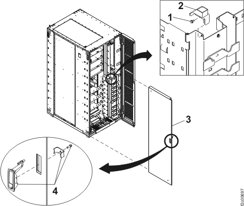 Rear cover latch parts