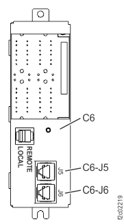 Location codes for the local remote switch card