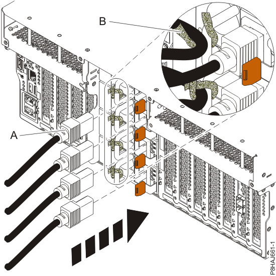 Connecting the power cords